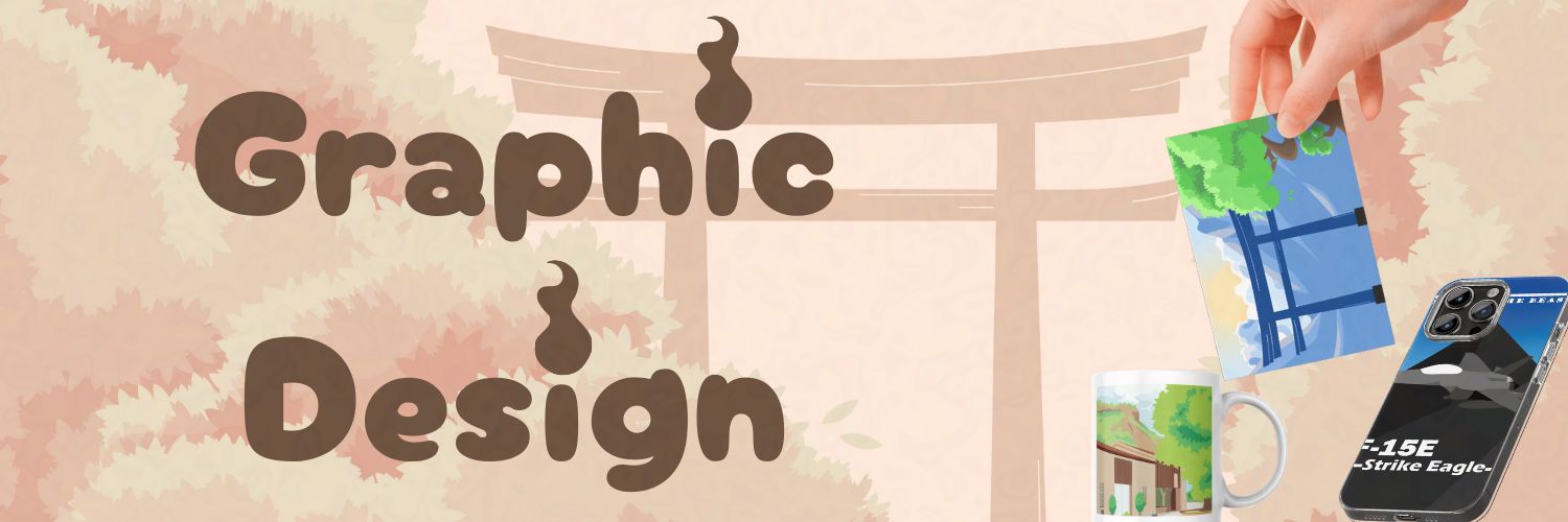 Bannière présentant quelques exemples de 'Graphic Design'