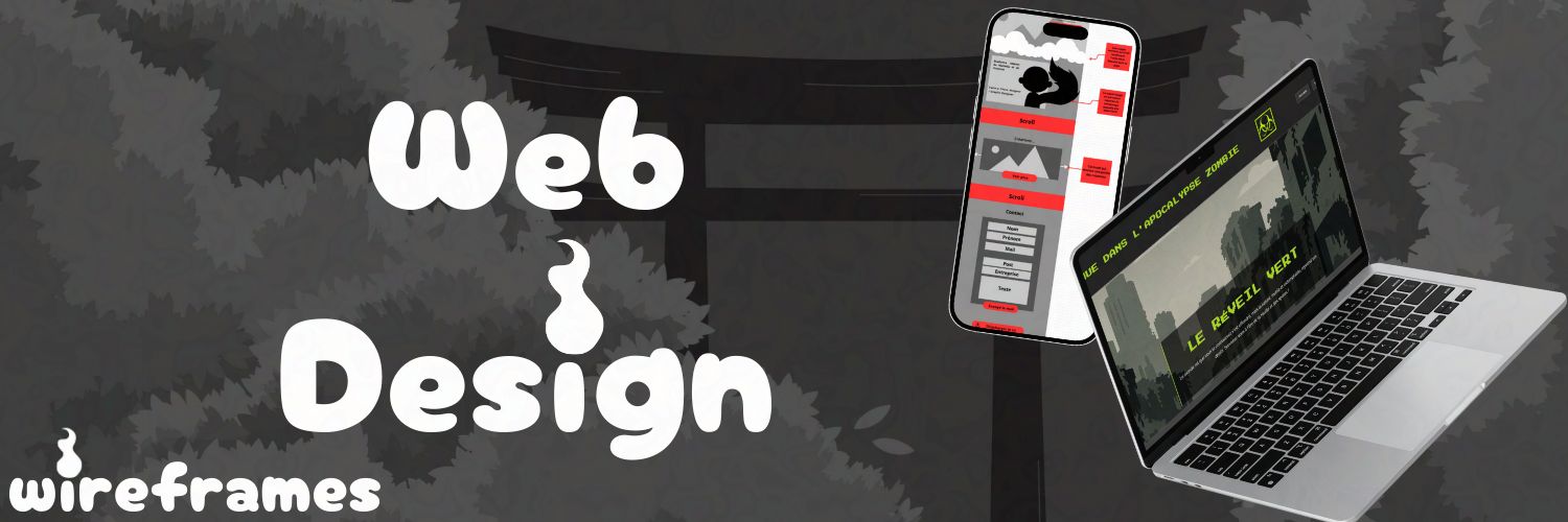 Bannière présentant quelques exemples de 'Web Design'